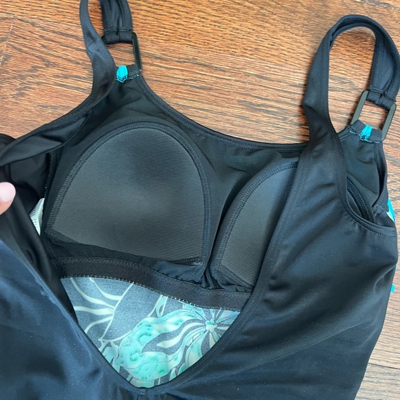 NWT Sunmarin Swimsuit by Sunflair in floral print. size 10 B Cup - Picture 9 of 11